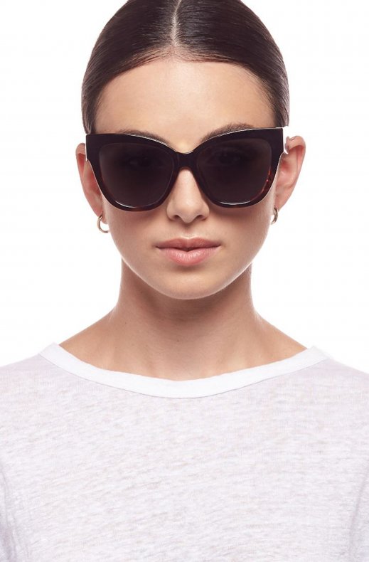 Le Specs - Vacanze Black Tort Splice - Gold with Smoke Mono