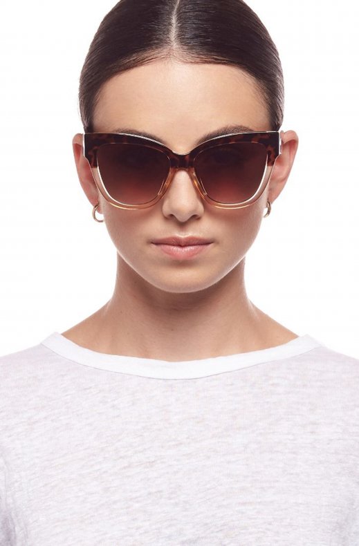 Le Specs - Vacanze Tort Sand Splice - Gold with Brown Grad