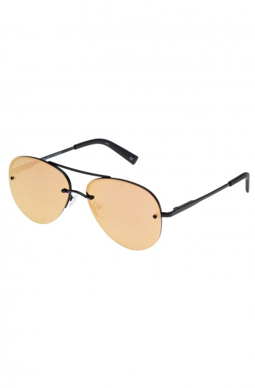 Le Specs - Panarea - Matte Black Brass Mirror