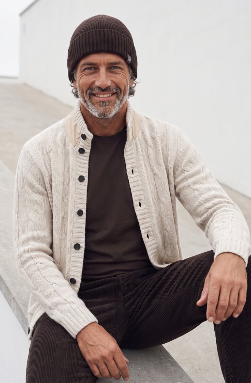 Less Worries - Cashmere Blend Beanie - Chocolate