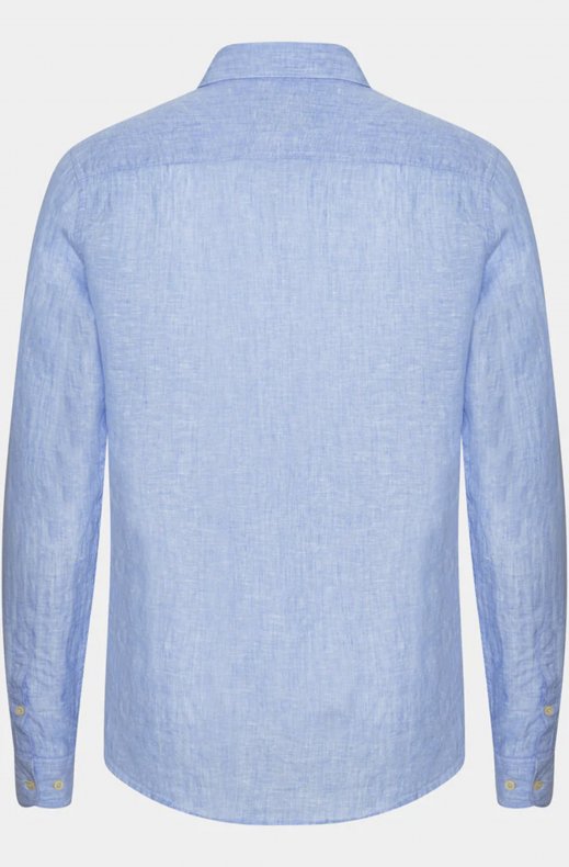 Less Worries - Linen Shirt - Light Blue