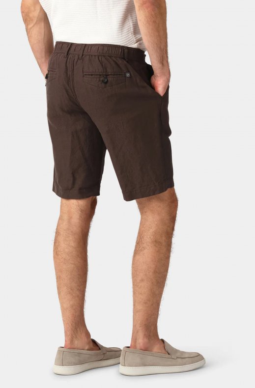 Less Worries - Linen Shorts - Chocolate