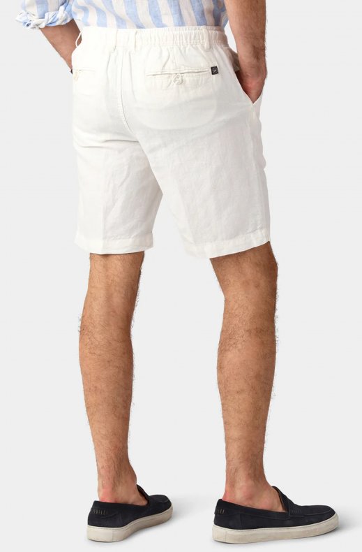 Less Worries - Linen Shorts - Offwhite