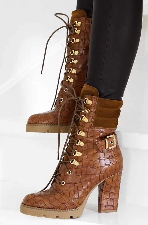 Lestrosa - Croco Boots Brown
