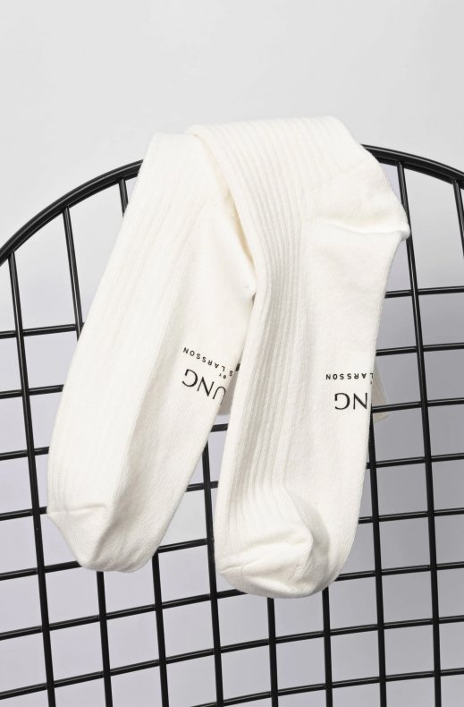 Ljung - Organic Cotton Rib Socks - Offwhite