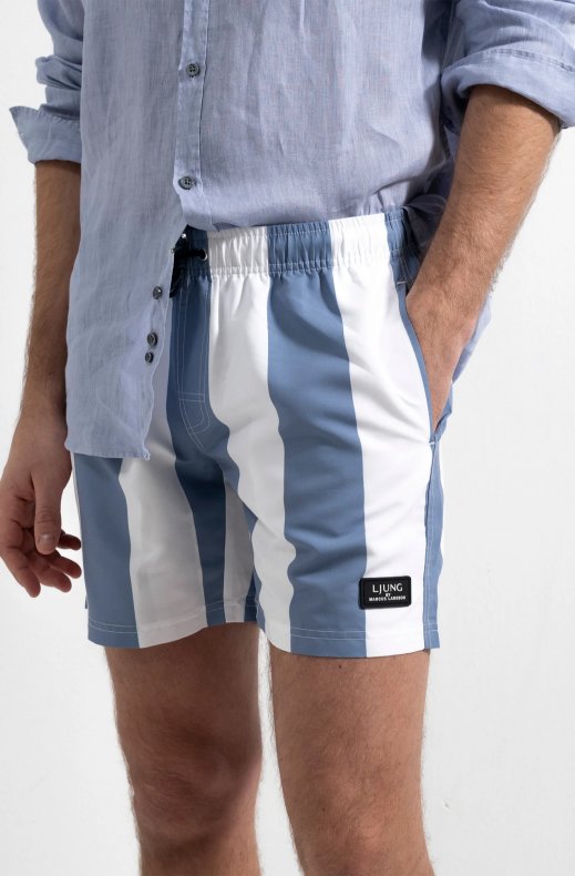 Ljung - Swim Shorts - Blue Stripe