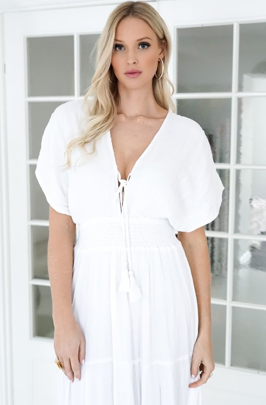 Lola Casademunt - 22366061 Maxi Kaftan White Sequins