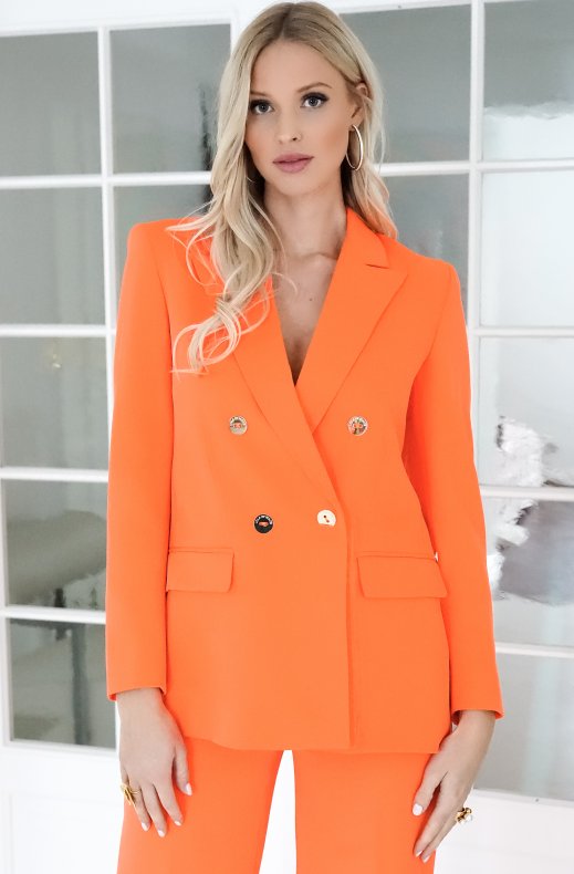 Lola Casademunt - Dubbelknäppt Kavaj Orange