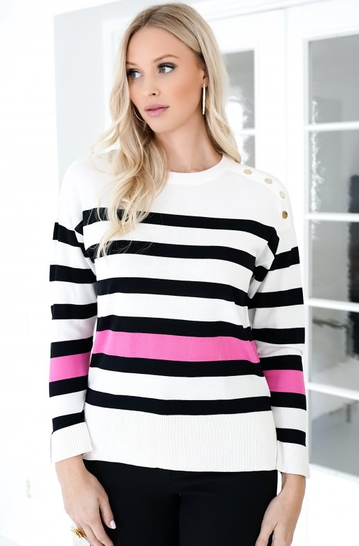 Lola Casademunt - Jersey Rayas Tricolor 22361008