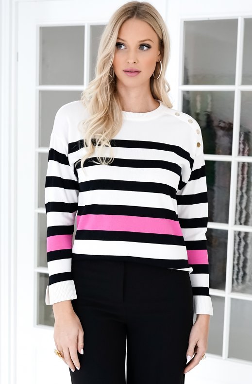 Lola Casademunt - Jersey Rayas Tricolor 22361008