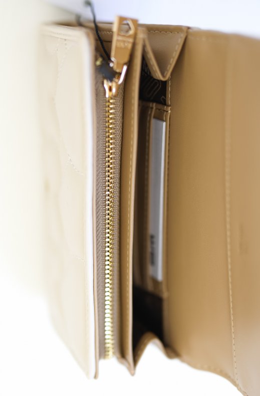 Love Moschino - Heart Quilted Wallet - Beige