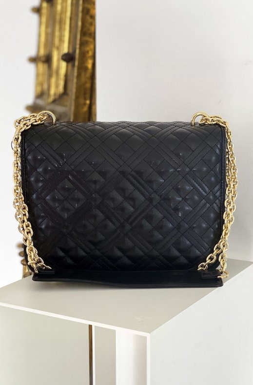 LOVE MOSCHINO - Handbag Quilted 26 x 19 Black