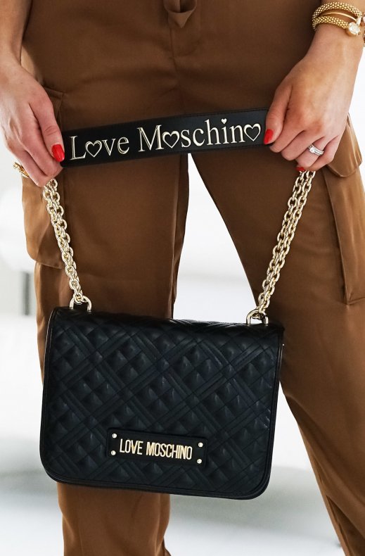 LOVE MOSCHINO - Handbag Quilted 26 x 19 Black