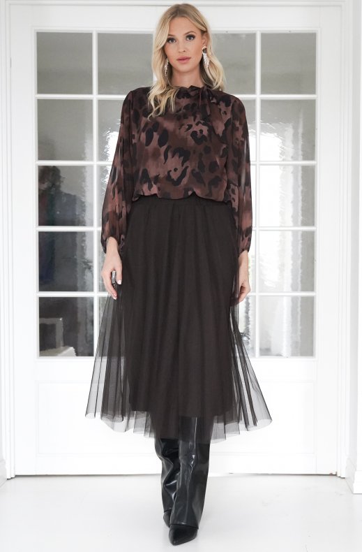 Mixed Brands - Tulle skirt Tulipa 0231 - Dark Brown
