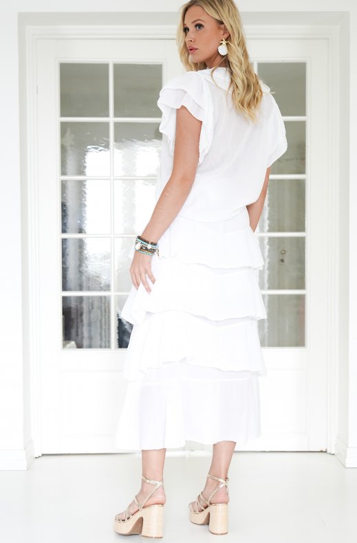 Mixed Brands - Ruffle Skirt 7277 - White