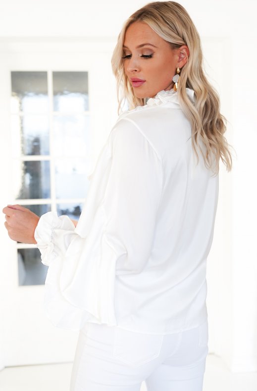 Mixed Brands - Blouse ruffle 9674 - White