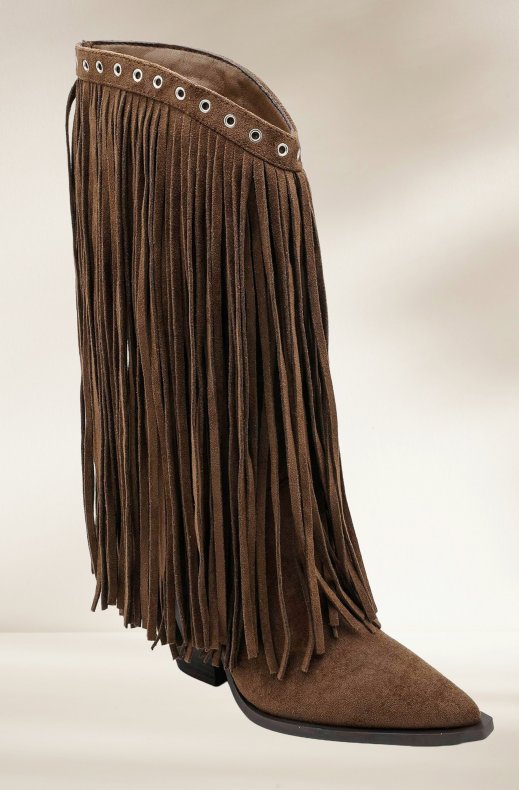 Mixed Brands - Boots with Fringes 2533A - Camel