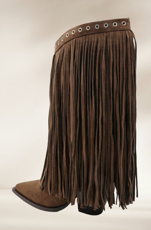 Mixed Brands - Boots with Fringes 2533A - Camel
