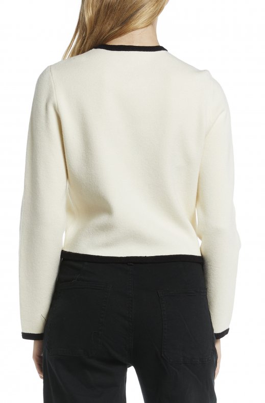 Mixed Brands - Chanel Style Cardigan - 6186 - Panna