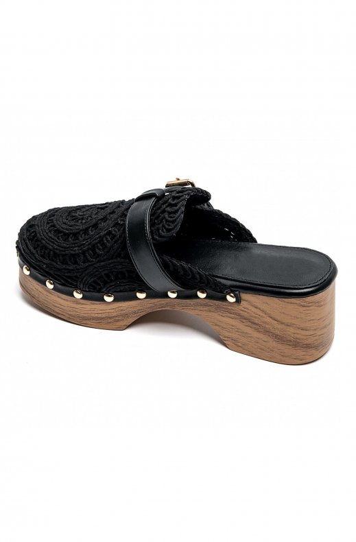 Mixed Brands - Mules Crochet 6627 - Black