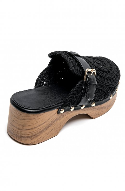 Mixed Brands - Mules Crochet 6627 - Black