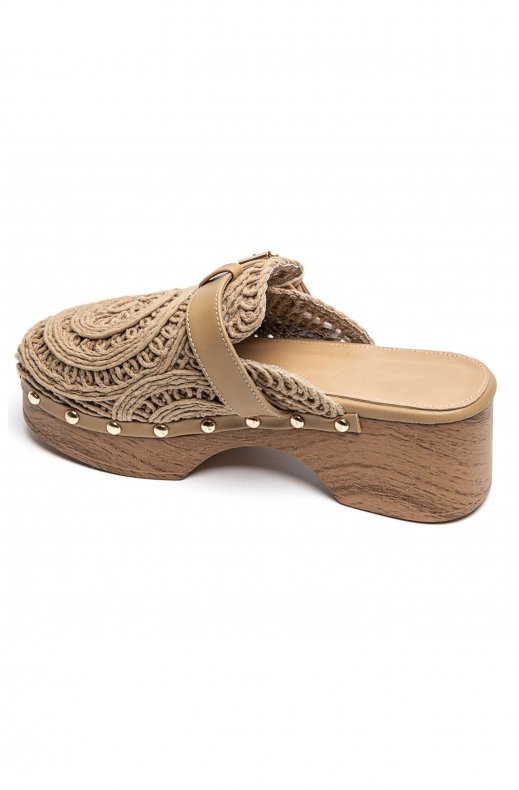 Mixed Brands - Mules Crochet 6627 - Khaki