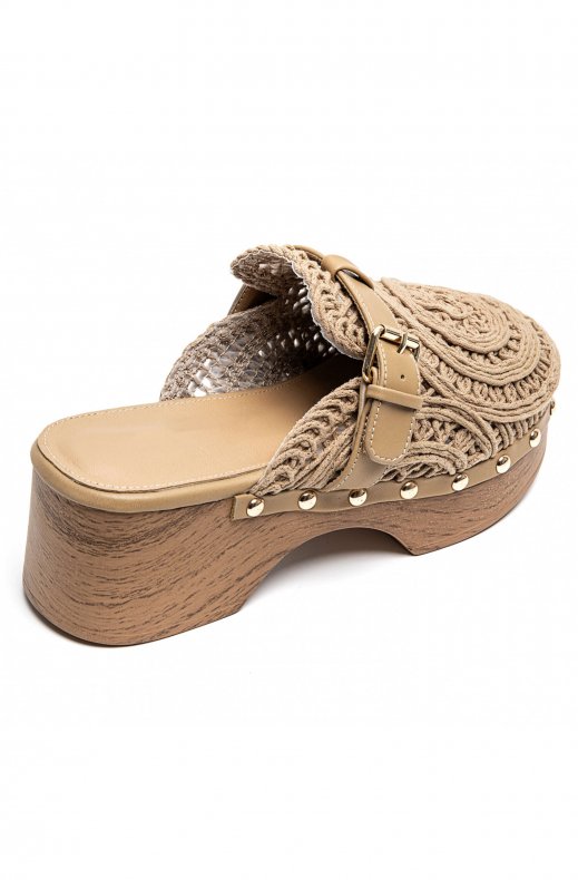 Mixed Brands - Mules Crochet 6627 - Khaki