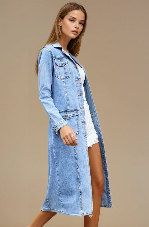 Mixed Brands - Denim Dress 8201 - Blue