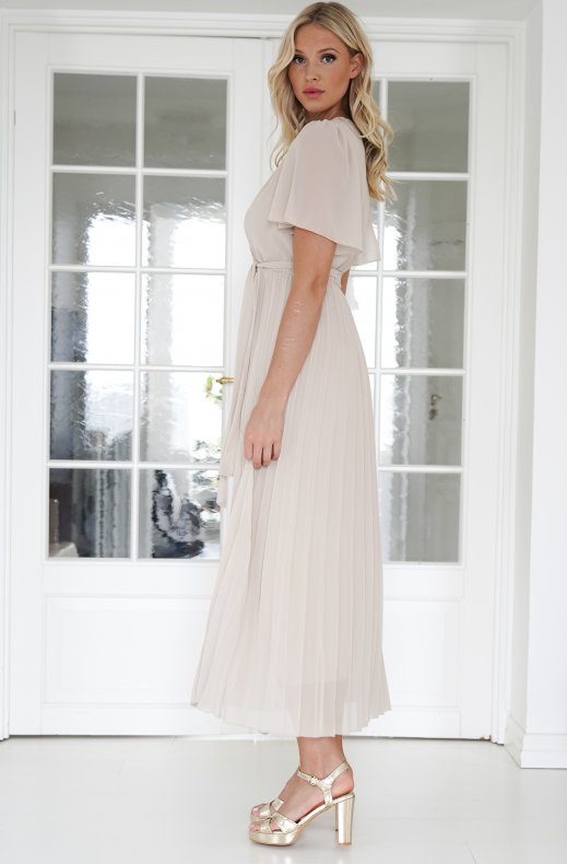 Mixed Brands - Wrap Dress 11033 - Beige