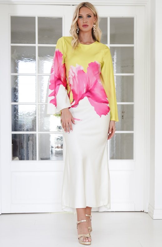 Mixed Brands - Dress with Print 11077 - Green
