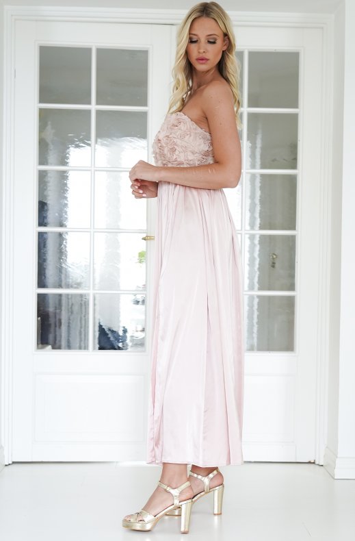 Mixed Brands - Dress with slit 606586 - Nude