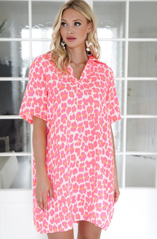 Mixed Brands - Shirt Dress 827743 - Rose Leo