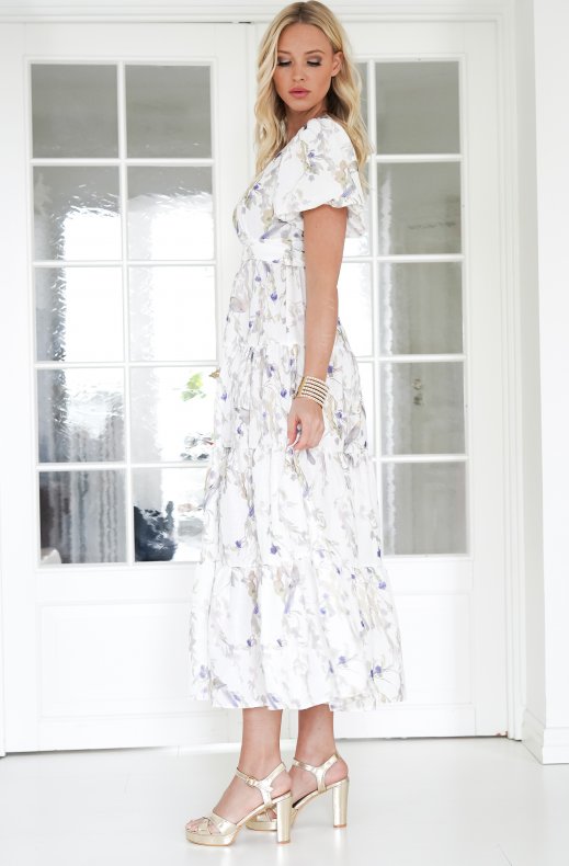 Mixed Brands. Dress Maxi 5889 - white