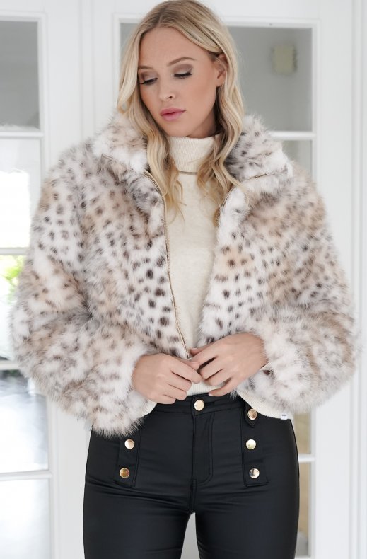 Mixed Brands - Fake fur Jacket Short 77008 - Leo