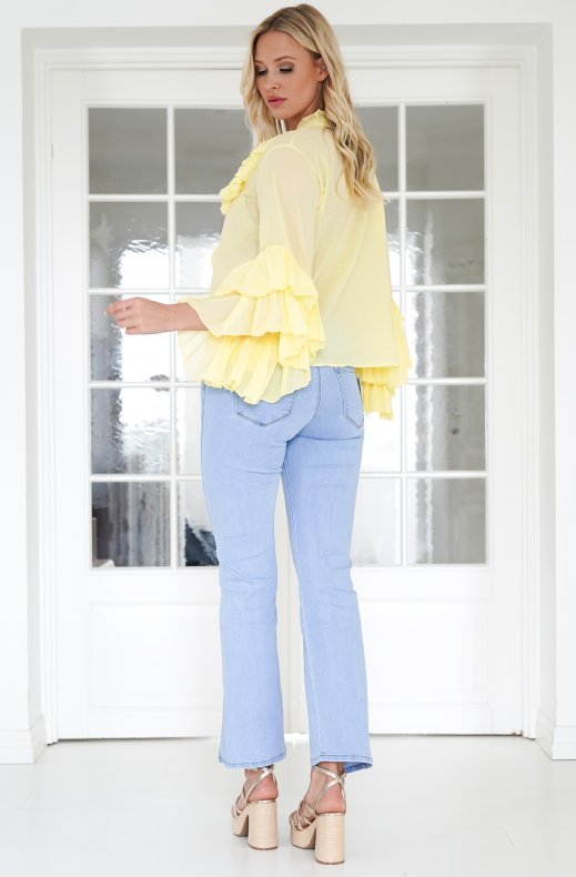 Mixed Brands - Ruffle Blouse 7144 - Yellow