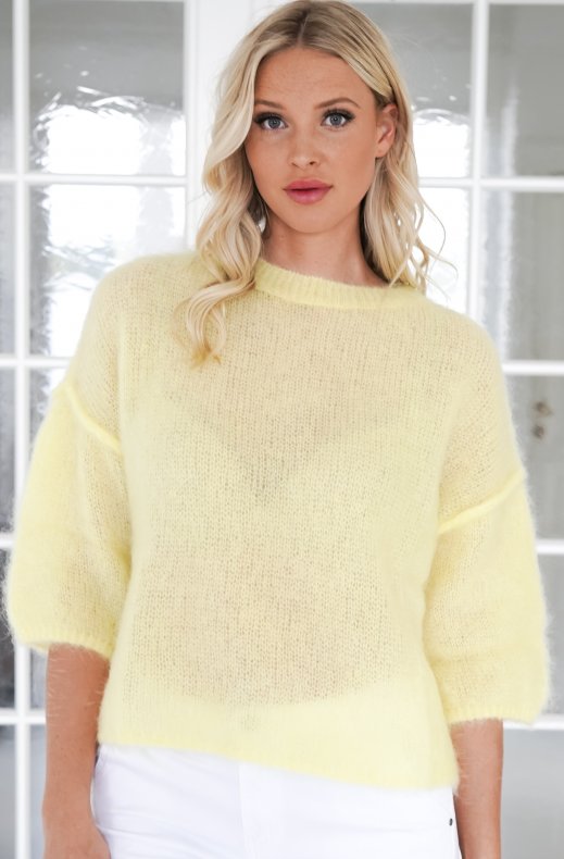 Mixed Brands - Kid Mohair Knitted top 24200 - Yellow