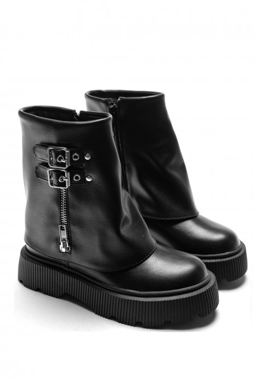 Mixed Brands - Kids Rock Ankle Boots 7625-11 - Black