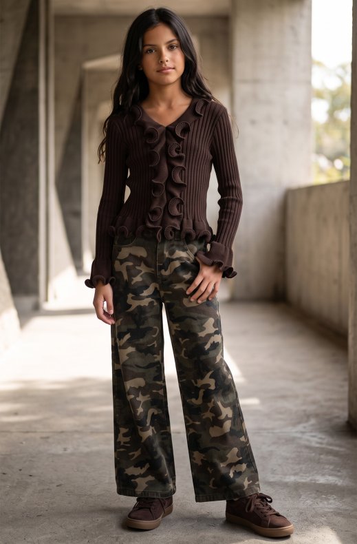 Mixed Brands - Camo pant C509 - Khaki