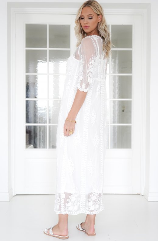 Mixed Brands - Lace Maxi dress RM211 - White