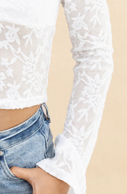 Mixed Brands - Lace top 10427 - White