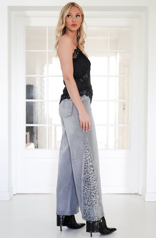 Mixed Brands - Lace tank top Asymmetrical 11220 - Black