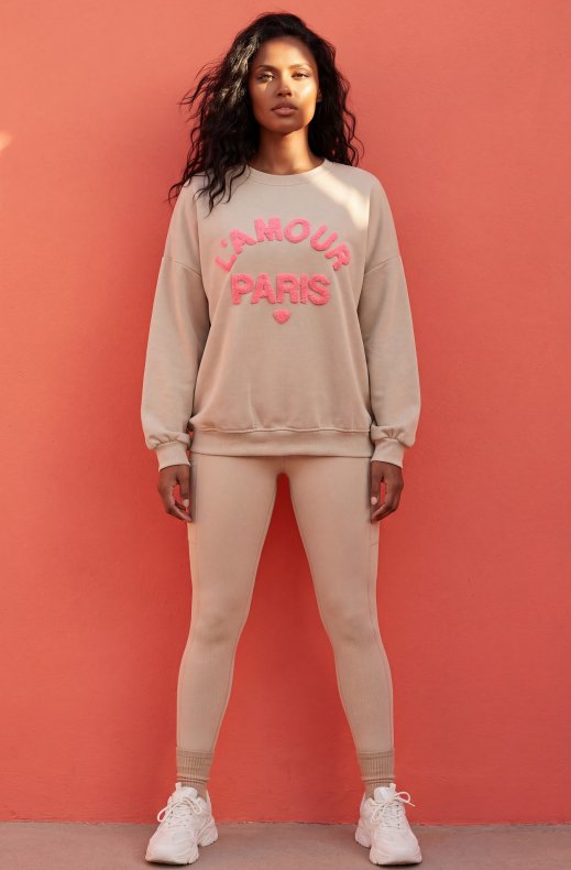 Mixed Brands - Sweater Lamour Paris 2214 - Beige