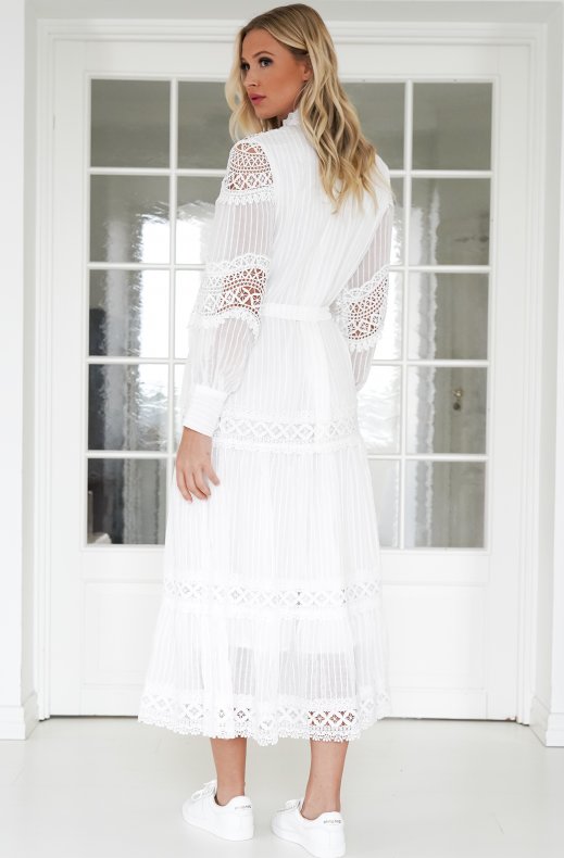 Mixed Brads - Pretty lace Maxidress 6004 - White