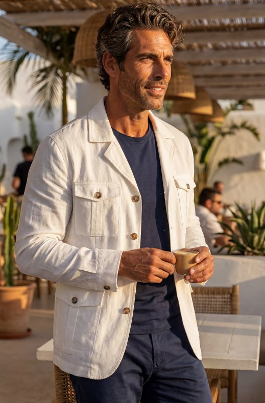 Mixed Brands - Safari Shirt Gi302 - White