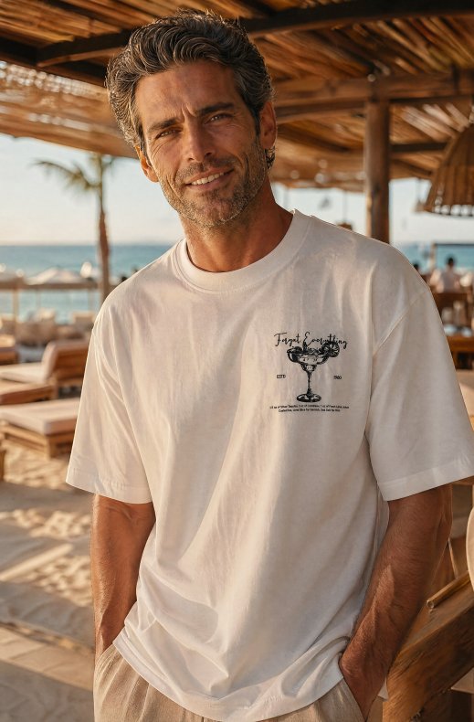 Mixed Brands - Cocktails Tshirt IMP7169 - White