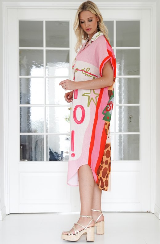 Mixed Brands - Shirt Dress Printed 8212H