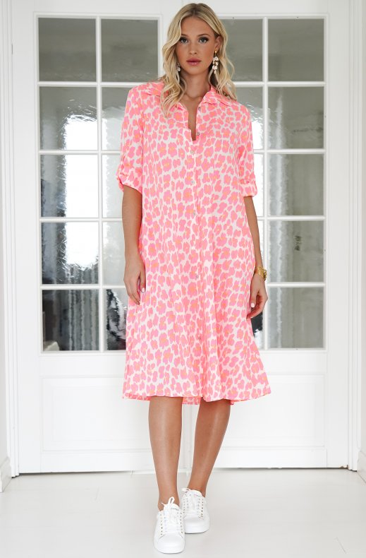 Mixed Brands - Shirt Dress Leo 83767 - Pink Flash