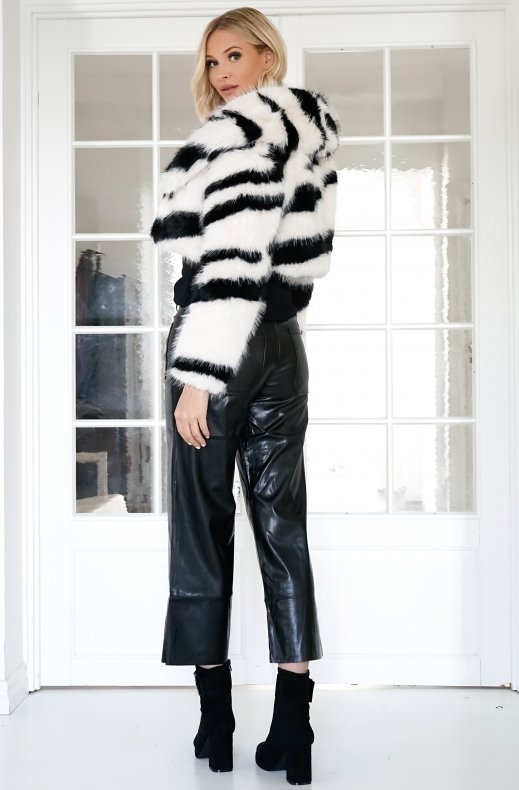 Mixed Brands - Fake fur Zebra jacket - F40785