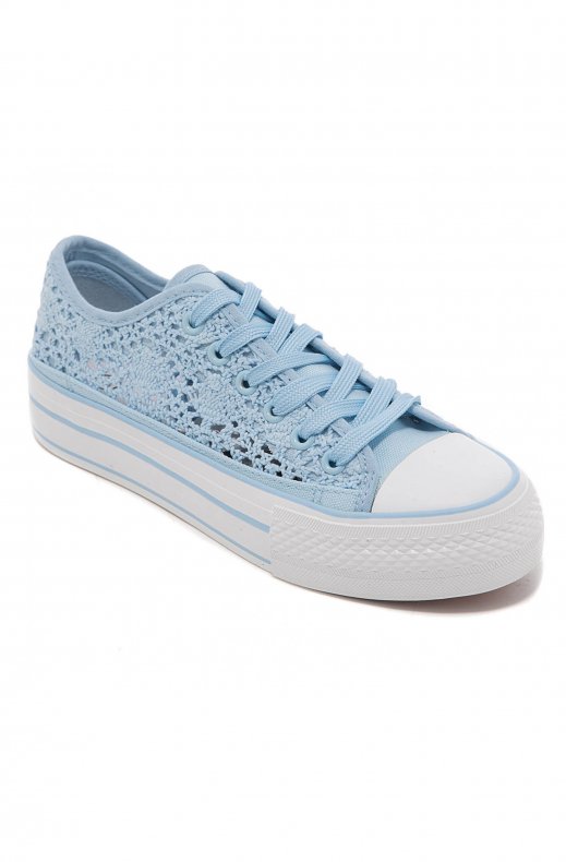 Mixed Brands - Crochet Sneakers 9275 - Light Blue