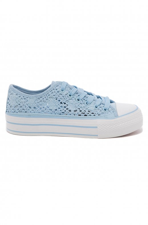 Mixed Brands - Crochet Sneakers 9275 - Light Blue